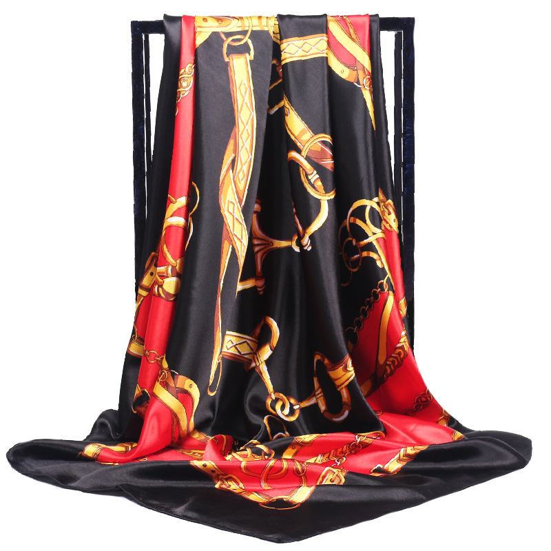 Scarf Silk Square - 90*90cm Ladies Silk Scarf Bandana Fashion