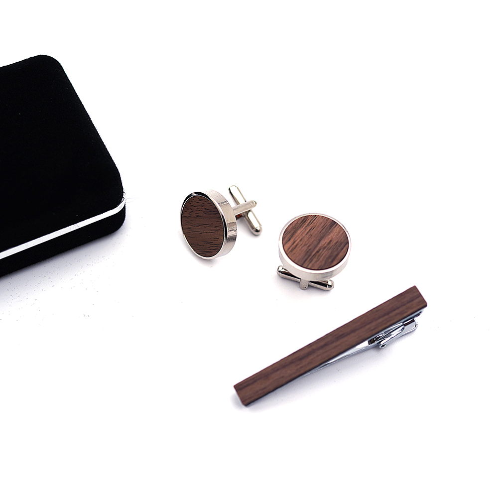 High Quality Cuff links neckti - مراجعة Tie Bar Set Gift وسعره