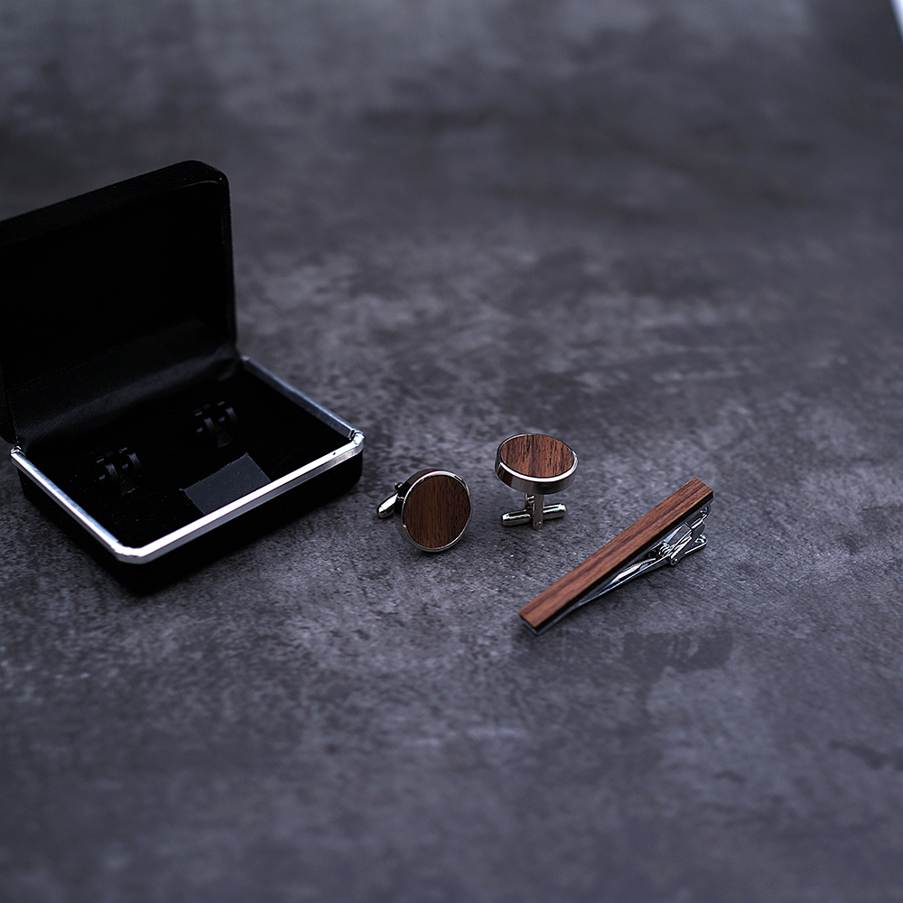 High Quality Cuff links neckti - مراجعة Tie Bar Set Gift وسعره