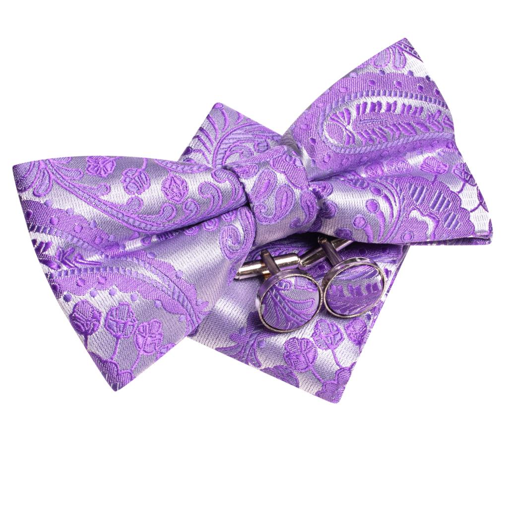 Purple Lilac Lavender Pansy Vi - مراجعة Bow Tie Pre Tied وسعره