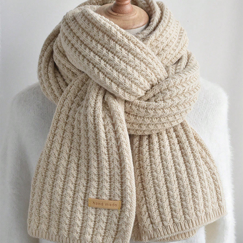 Thick Cable Knit Warm Cashmere - مراجعة Muffler Men Wool وسعره