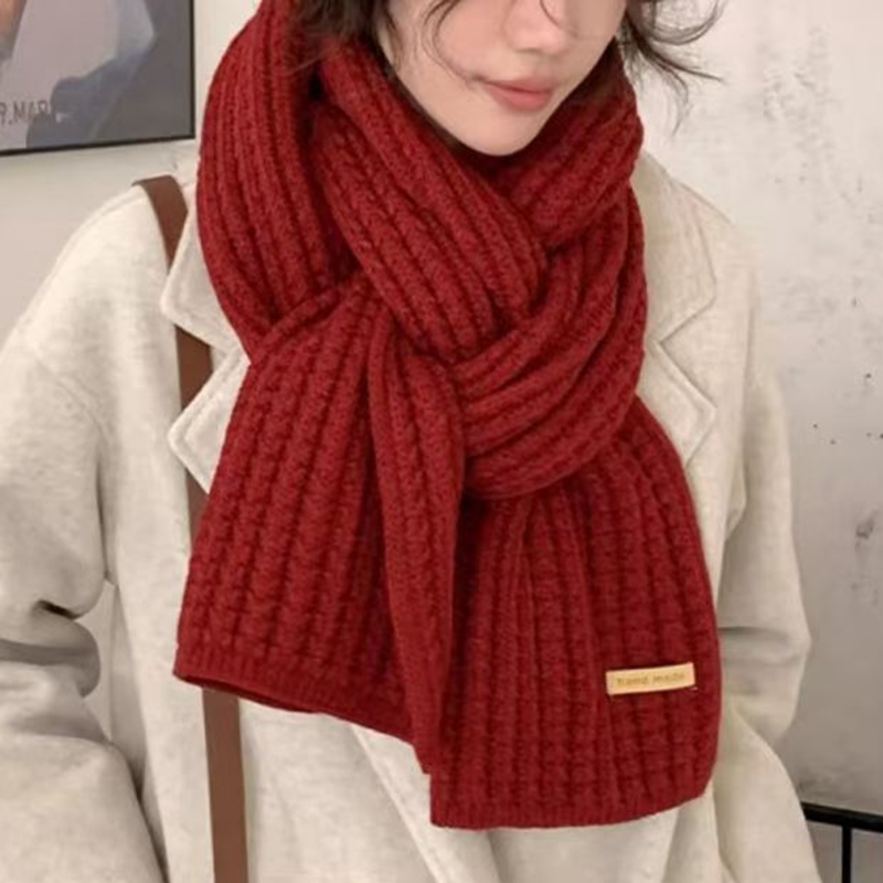 Thick Cable Knit Warm Cashmere - مراجعة Muffler Men Wool وسعره