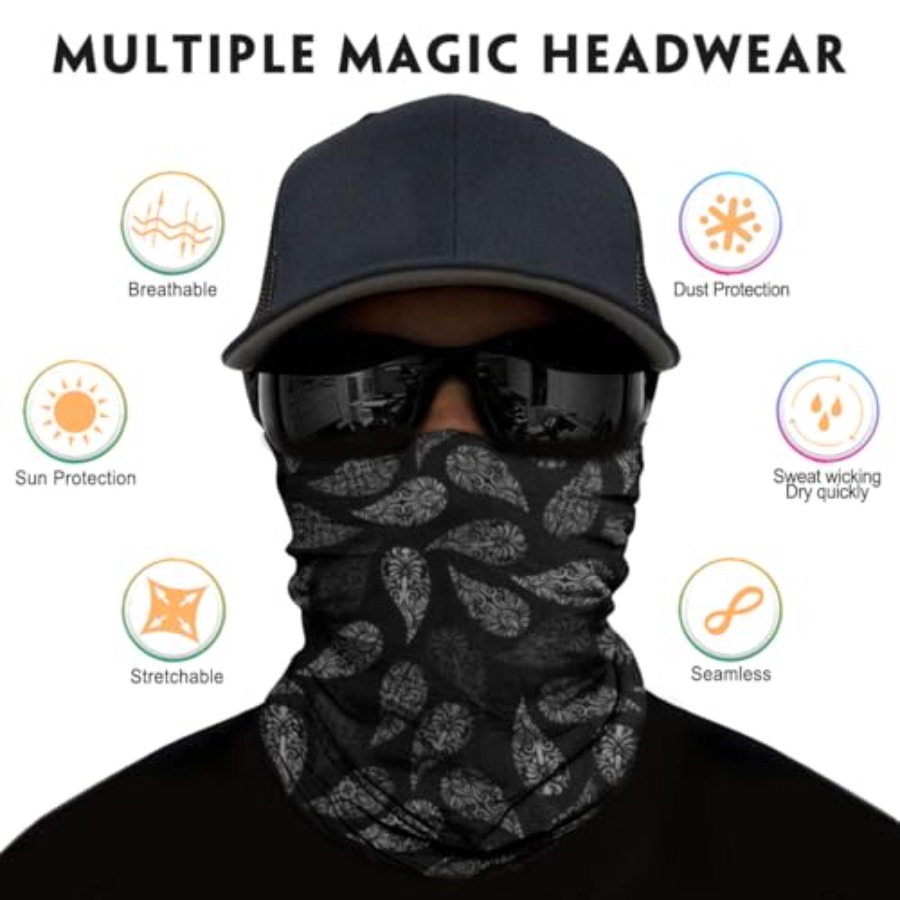 Neck Gaiter for Men Women Head - مراجعة Face Scarf Mask وسعره