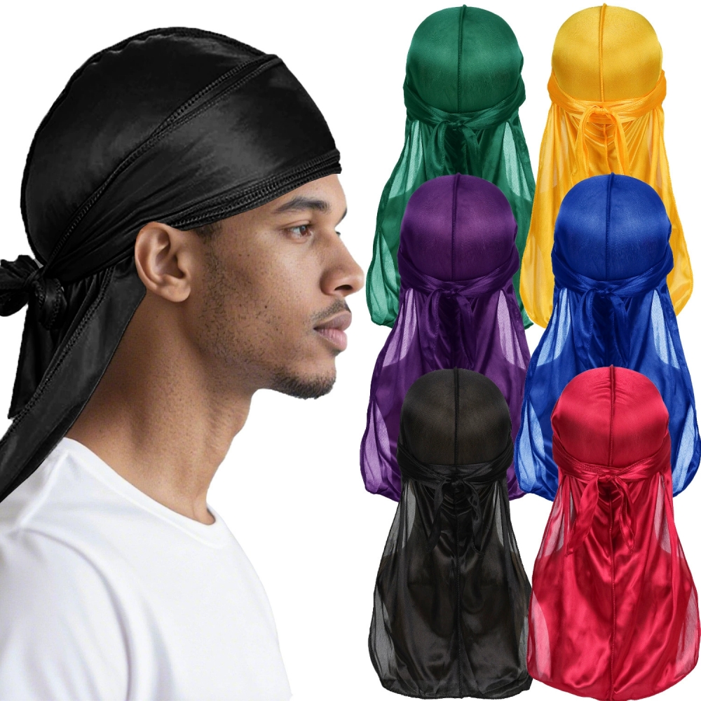 Men's Silk Durag Bonnet Bandan - مراجعة Bandana Doo Rag وسعره