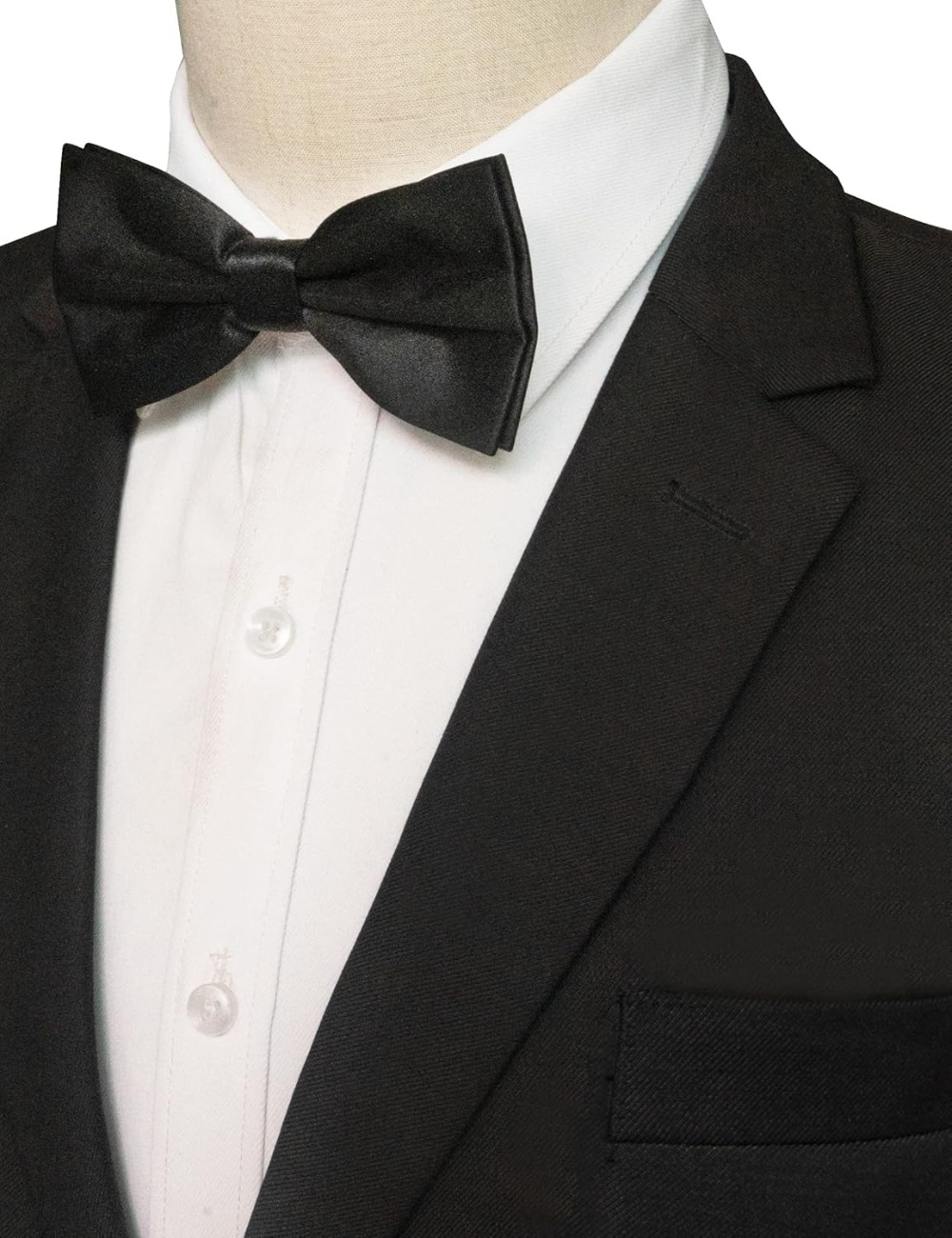 Solid Color Pre-tied Bow Tie A - مراجعة Bow Tie Pre Tied وسعره