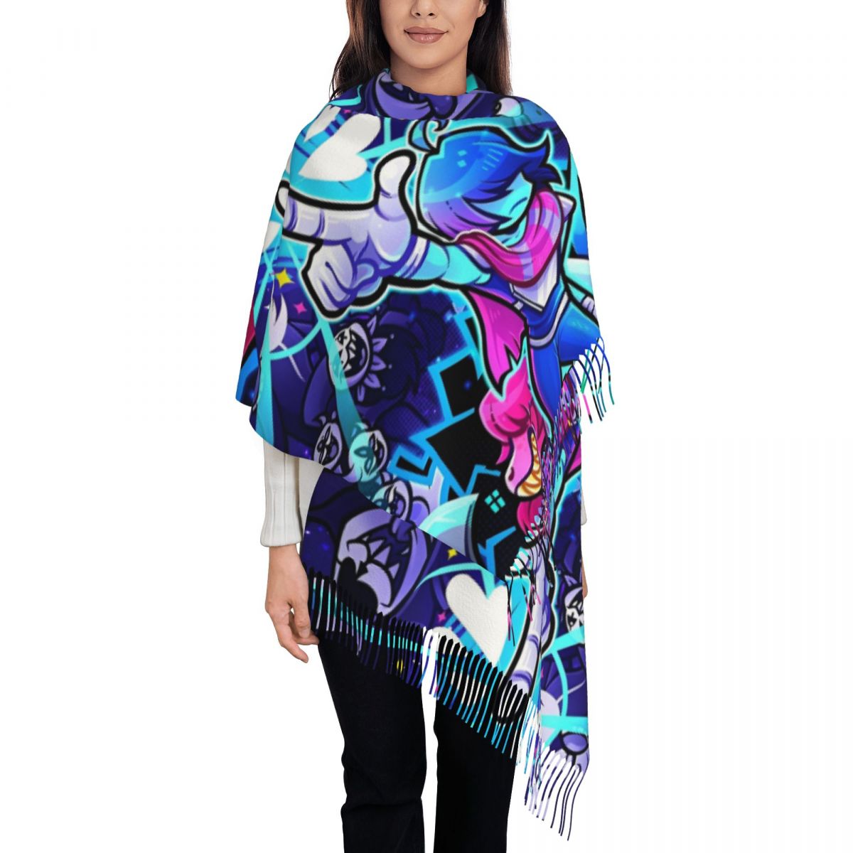 Deltarunes  Shawl Wraps Womens - مراجعة Pashmina Wrap Large وسعره