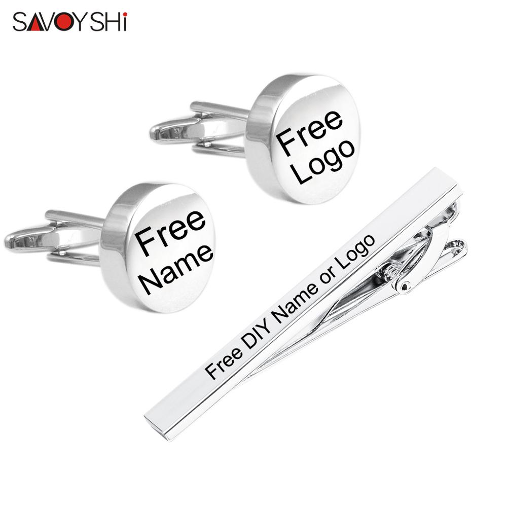 SAVOYSHI Free Engraving Name C - مراجعة Tie Bar Set Gift وسعره