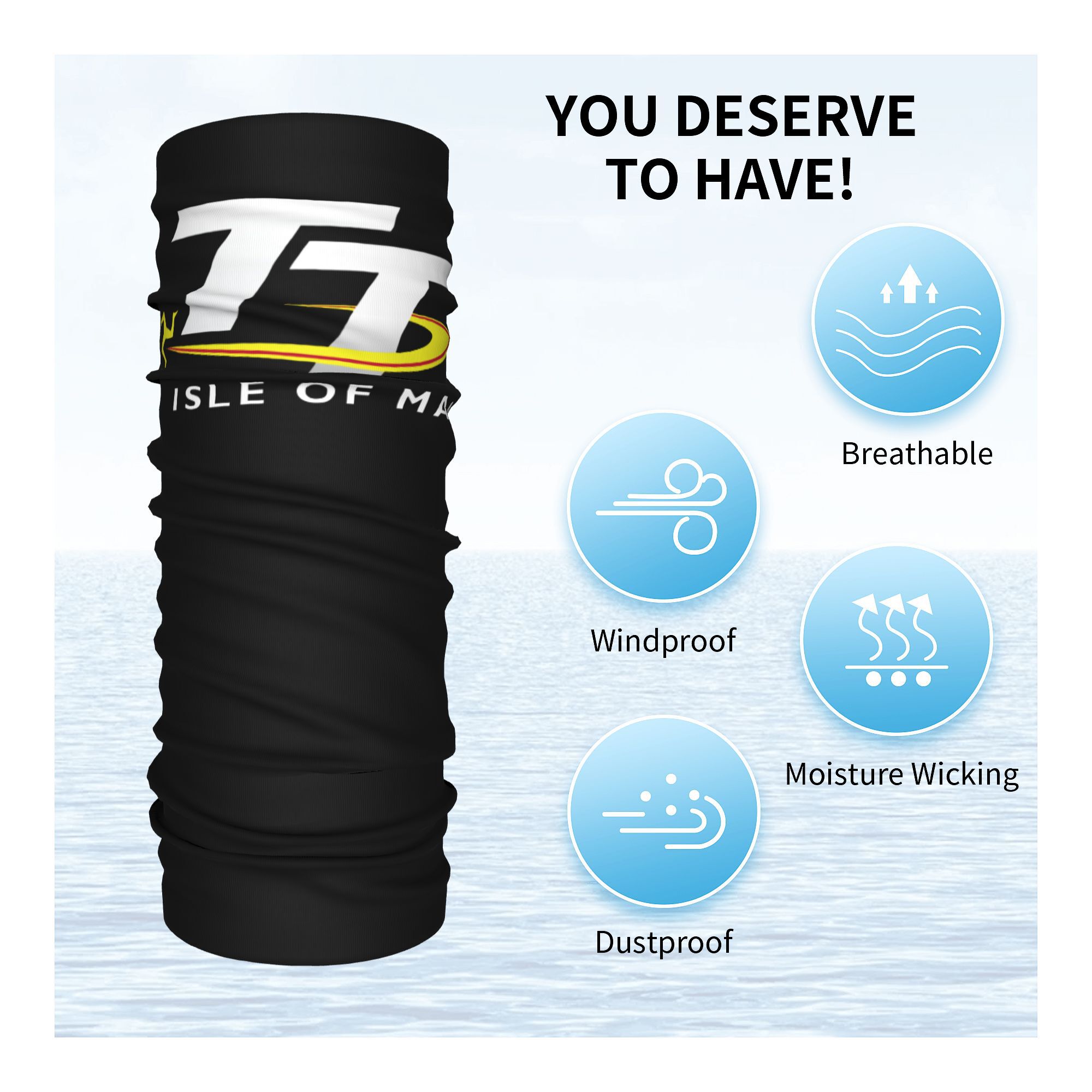 Custom Motorcycle Sport Isle o - مراجعة Neck Warmer Tube وسعره