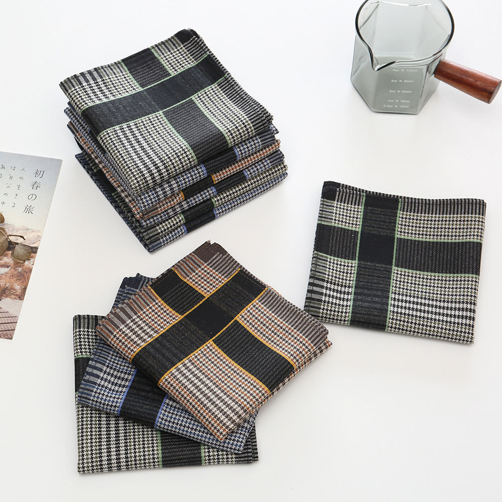 3/6/12 Pcs Men's Pure Cotton H - مراجعة Handkerchief Cotton Men وسعره