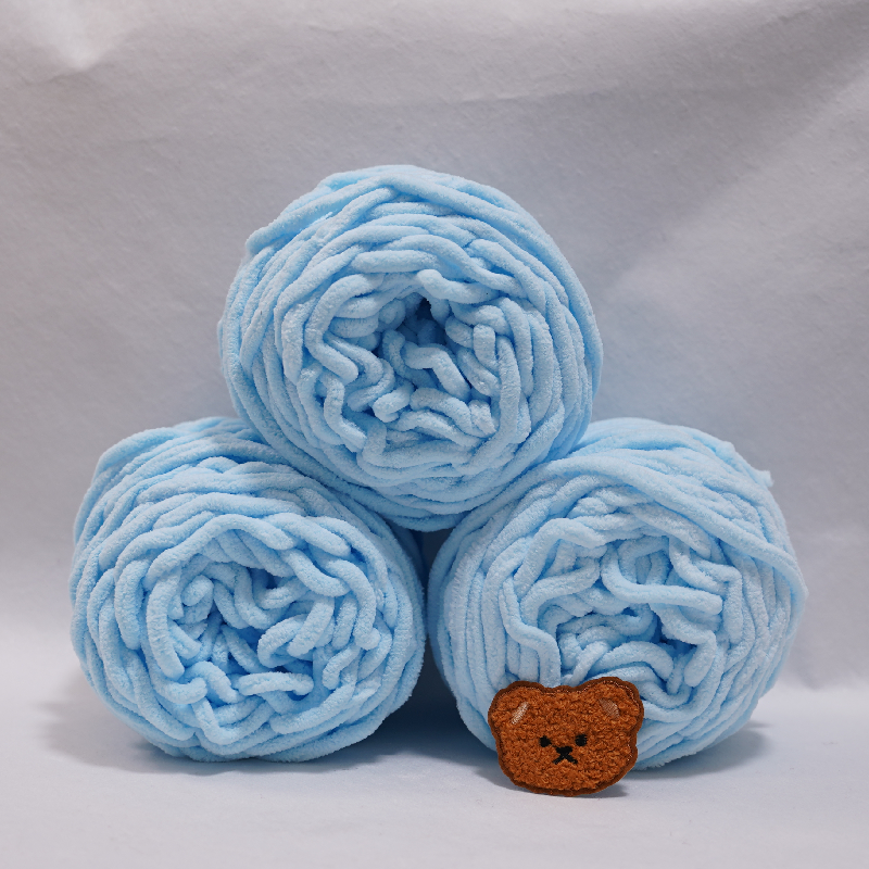 3PCS 300g Chenille Knitting Ya - مراجعة Woven Scarf Blanket وسعره