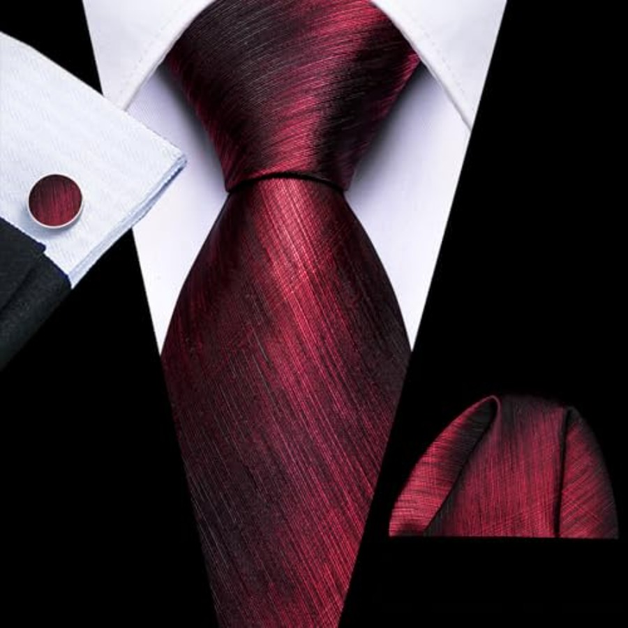 Tie Sets for Men Silk Stripe N - مراجعة Silk Tie Striped وسعره