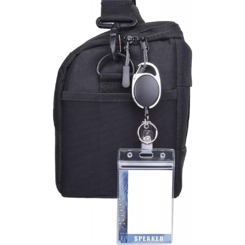 2 Pack ID Badge Holder with Br - مراجعة Lanyard Badge Holder وسعره
