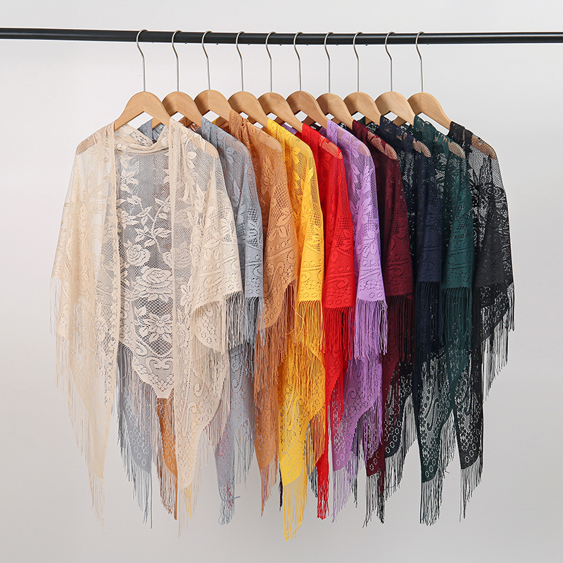 New Embroidery Lace Scarf Shaw - مراجعة Stole Wedding Shawl وسعره