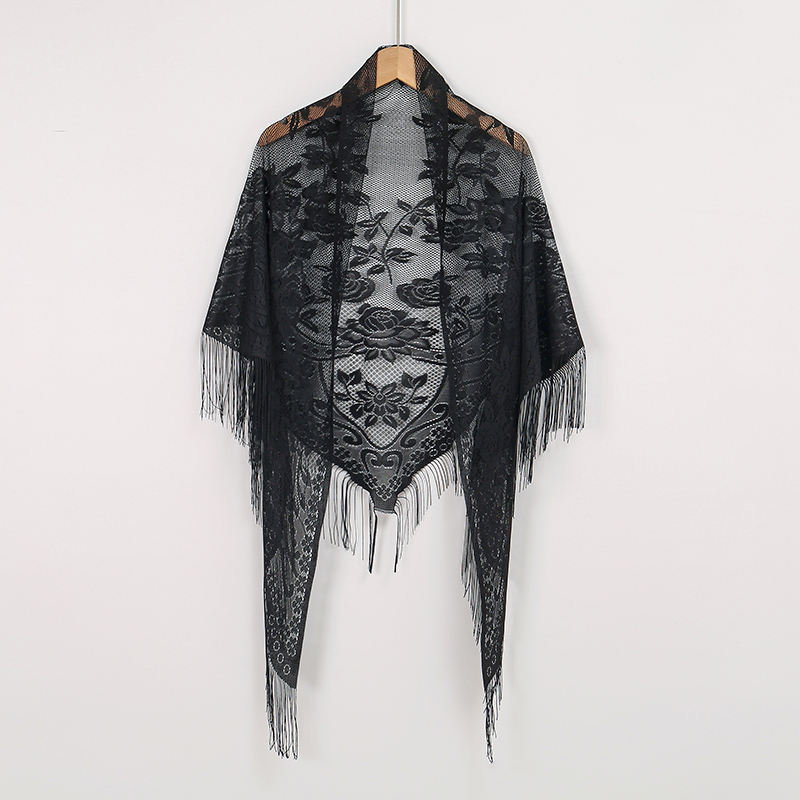 New Embroidery Lace Scarf Shaw - مراجعة Stole Wedding Shawl وسعره