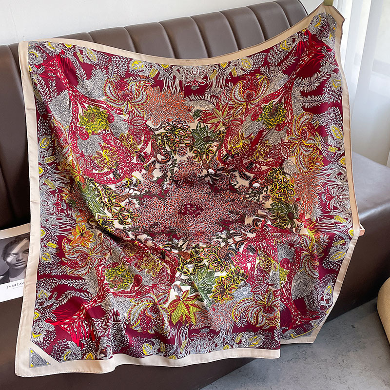 90*90cm Square Scarf Twill Cot - مراجعة Bandana Cotton وسعره