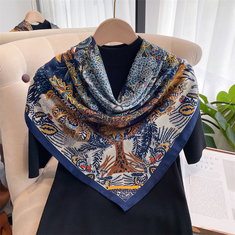 90*90cm Square Scarf Twill Cot - مراجعة Bandana Cotton وسعره