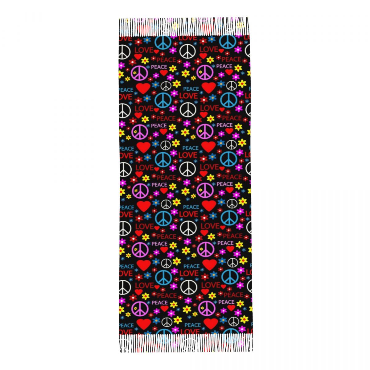 Peace Foral Love Pattern Scarf - مراجعة Pashmina Wrap Large وسعره
