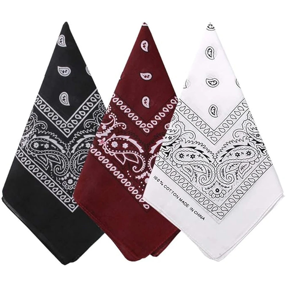 Unisex Men Women Bandana Hairb - مراجعة Handkerchief Cotton Men وسعره