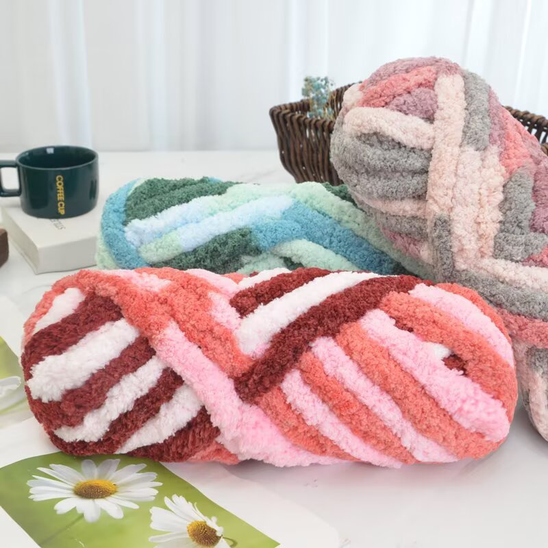 Cat Tail Yarn, Extra Thick Ice - مراجعة Woven Scarf Blanket وسعره