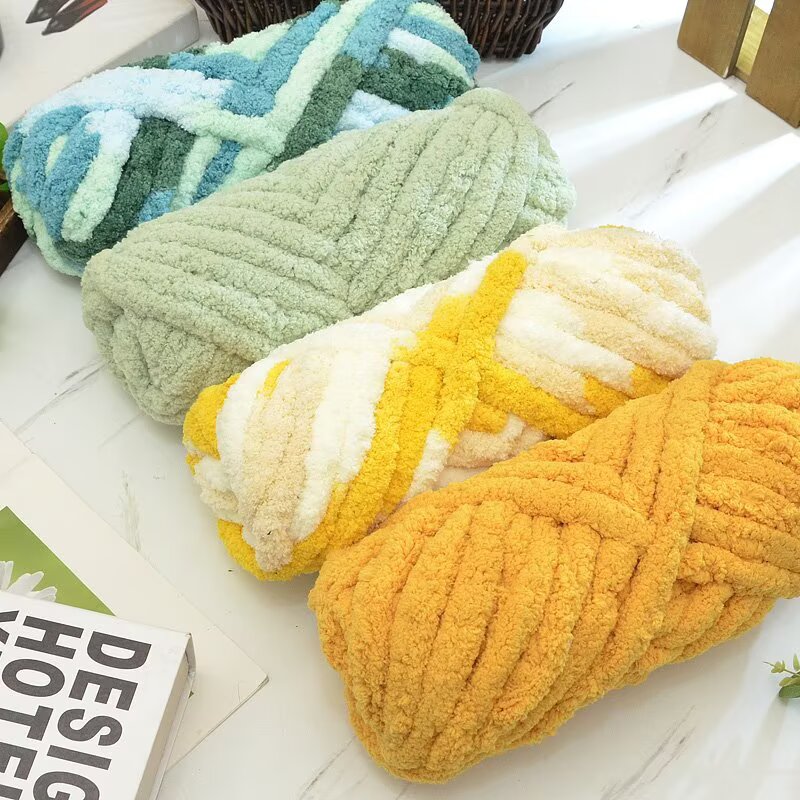 Cat Tail Yarn, Extra Thick Ice - مراجعة Woven Scarf Blanket وسعره
