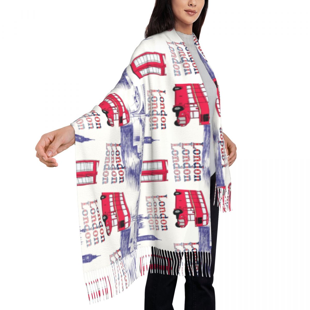 London England Scenes Shawls W - مراجعة Pashmina Wrap Large وسعره