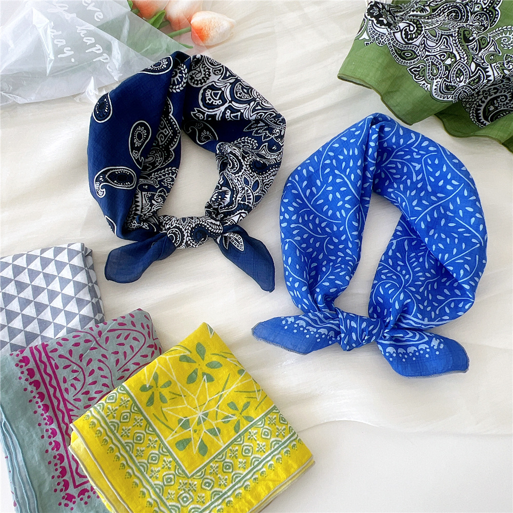 Luxury Floral Print Cotton Lin - مراجعة Bandana Cotton وسعره