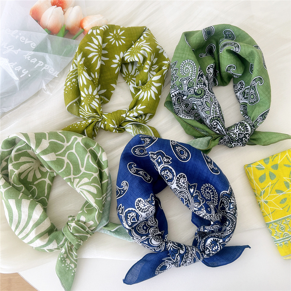 Luxury Floral Print Cotton Lin - مراجعة Bandana Cotton وسعره