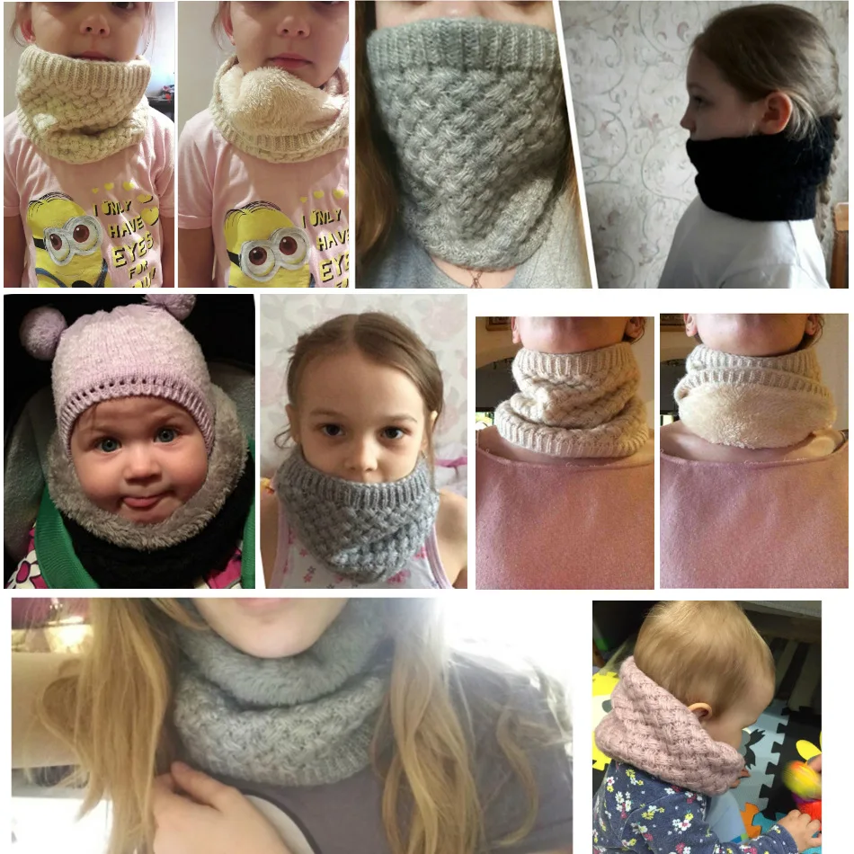 Kids Girls/Boys Winter Knitted - مراجعة Infinity Scarf Knit وسعره