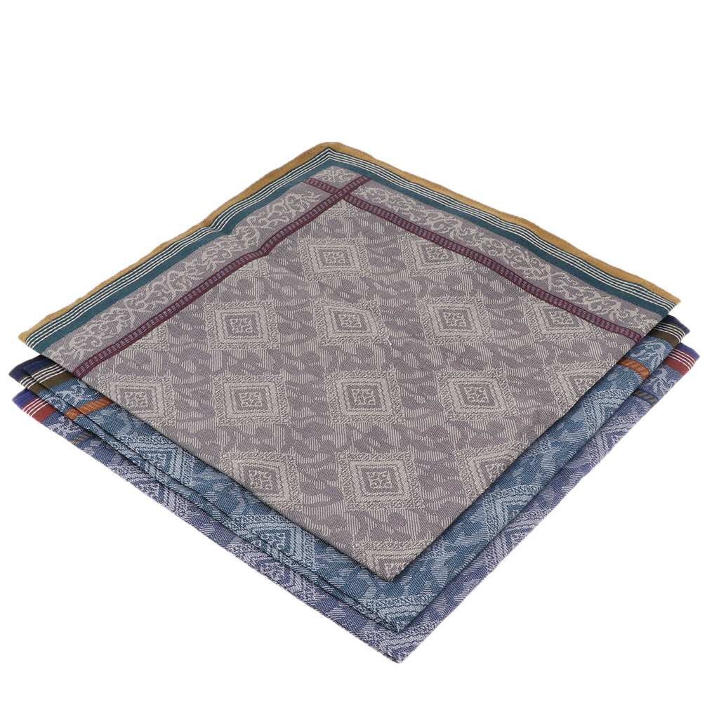 3pcs Classic Mens Plaid Handke - مراجعة Handkerchief Cotton Men وسعره