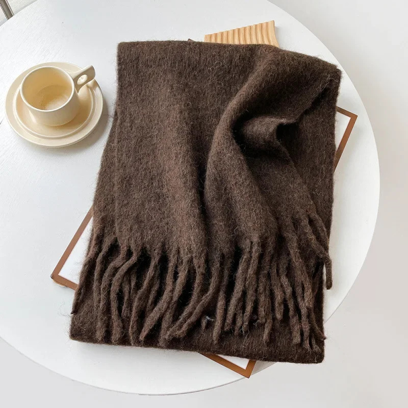 Scarf Lady Autumn Winter Solid - مراجعة Muffler Men Wool وسعره