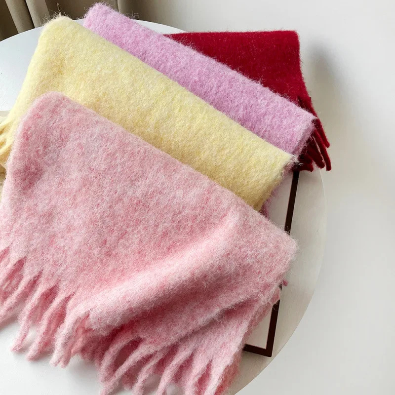 Scarf Lady Autumn Winter Solid - مراجعة Muffler Men Wool وسعره