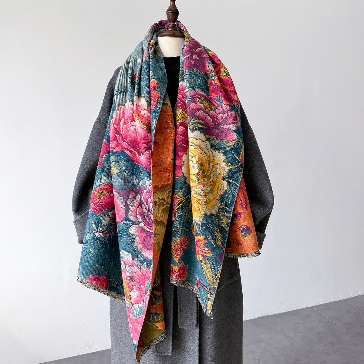 Warm Cashmere Scarf Women Shaw - مراجعة Woven Scarf Blanket وسعره