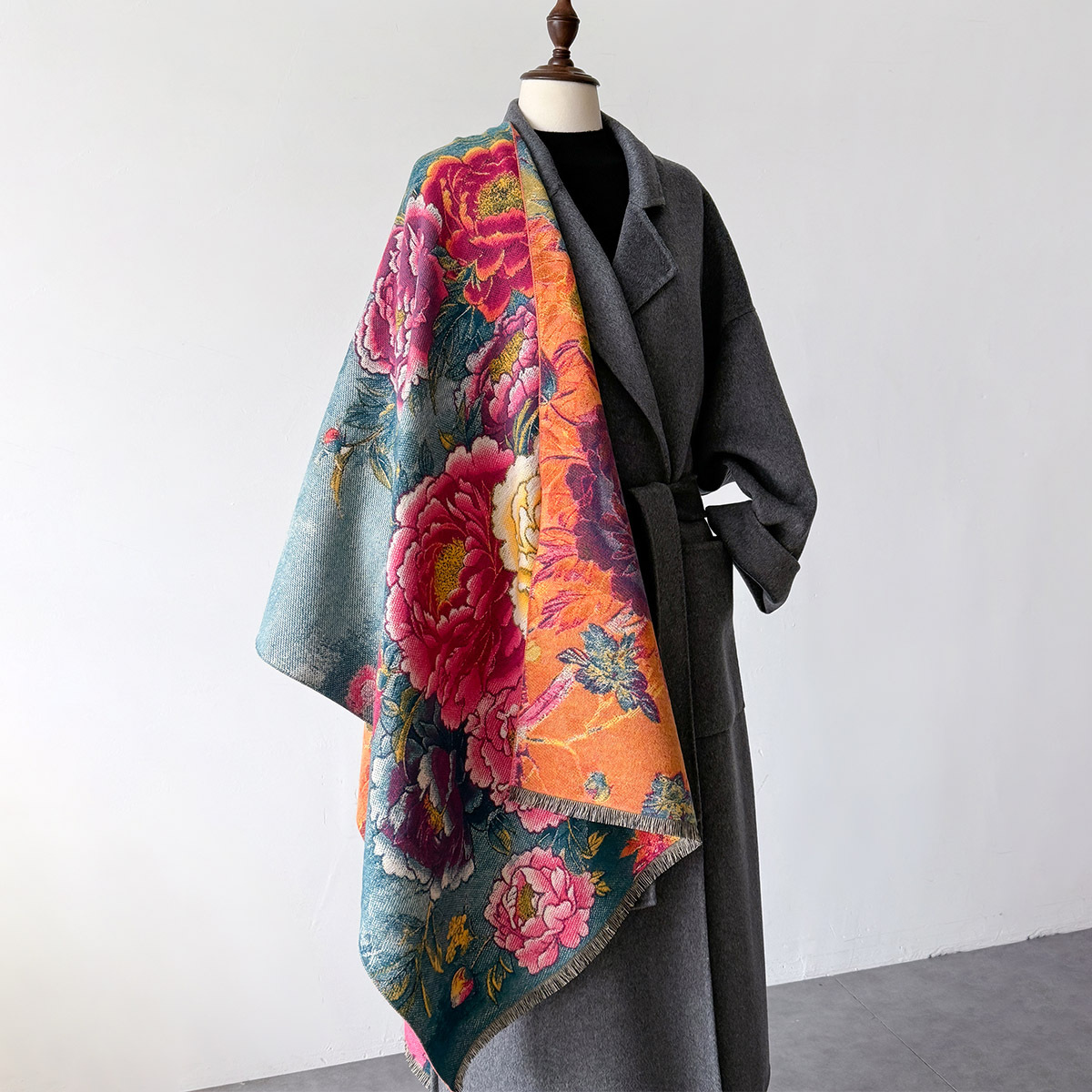 Warm Cashmere Scarf Women Shaw - مراجعة Woven Scarf Blanket وسعره