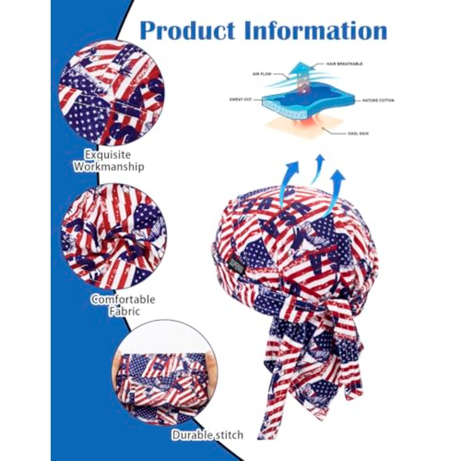 Cooling Do Rags Sweat Wicking  - مراجعة Bandana Doo Rag وسعره