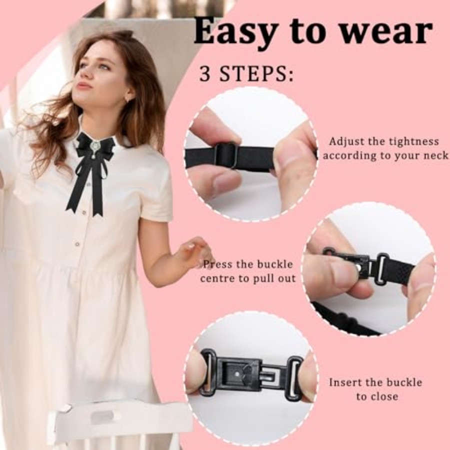 LJBFNN Bow Tie For Women, Pre- - مراجعة Bow Tie Pre Tied وسعره
