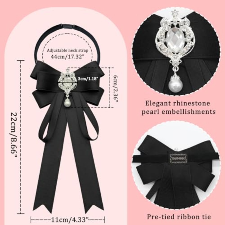 LJBFNN Bow Tie For Women, Pre- - مراجعة Bow Tie Pre Tied وسعره