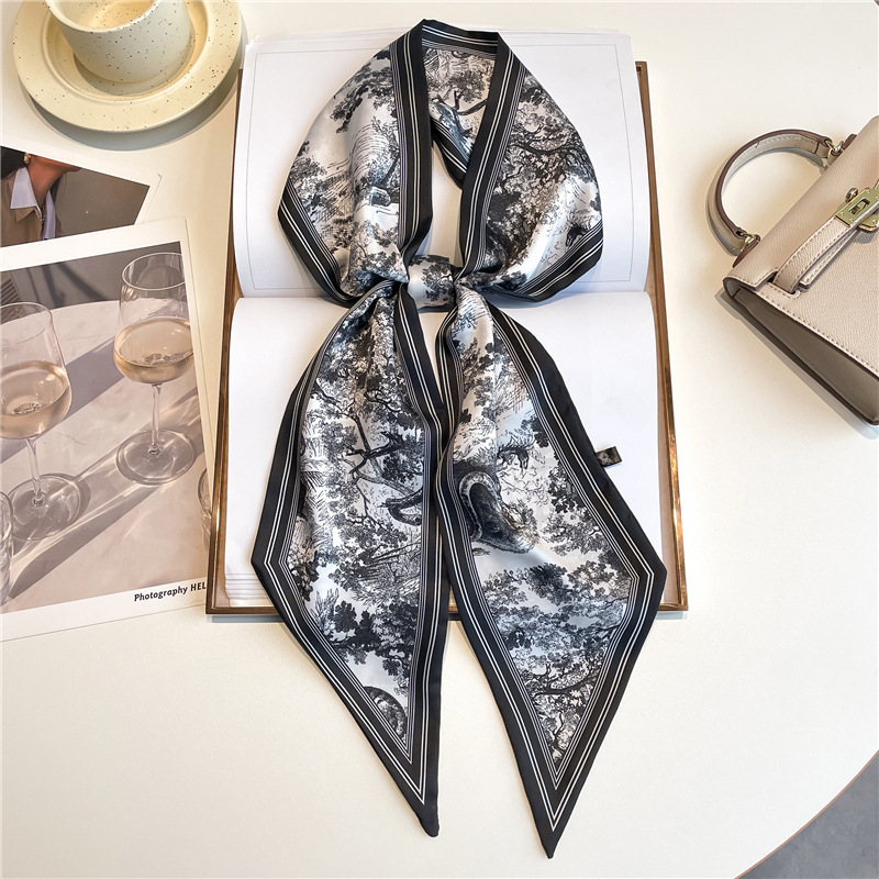 Luxury Long Neckerchief Skinny - مراجعة Head Wrap Turban وسعره