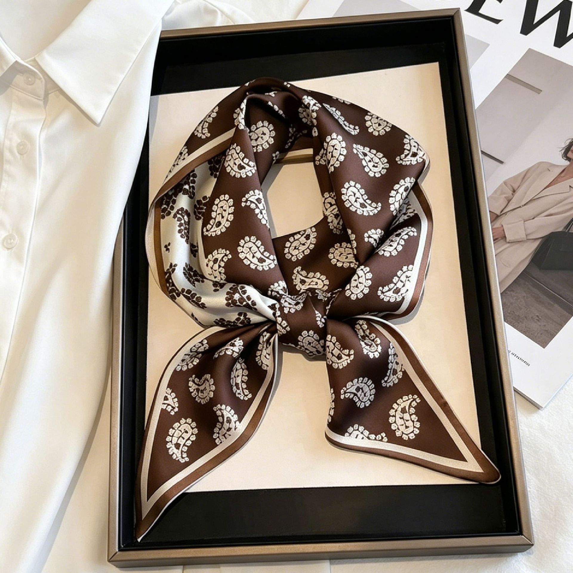 Luxury Long Neckerchief Skinny - مراجعة Head Wrap Turban وسعره