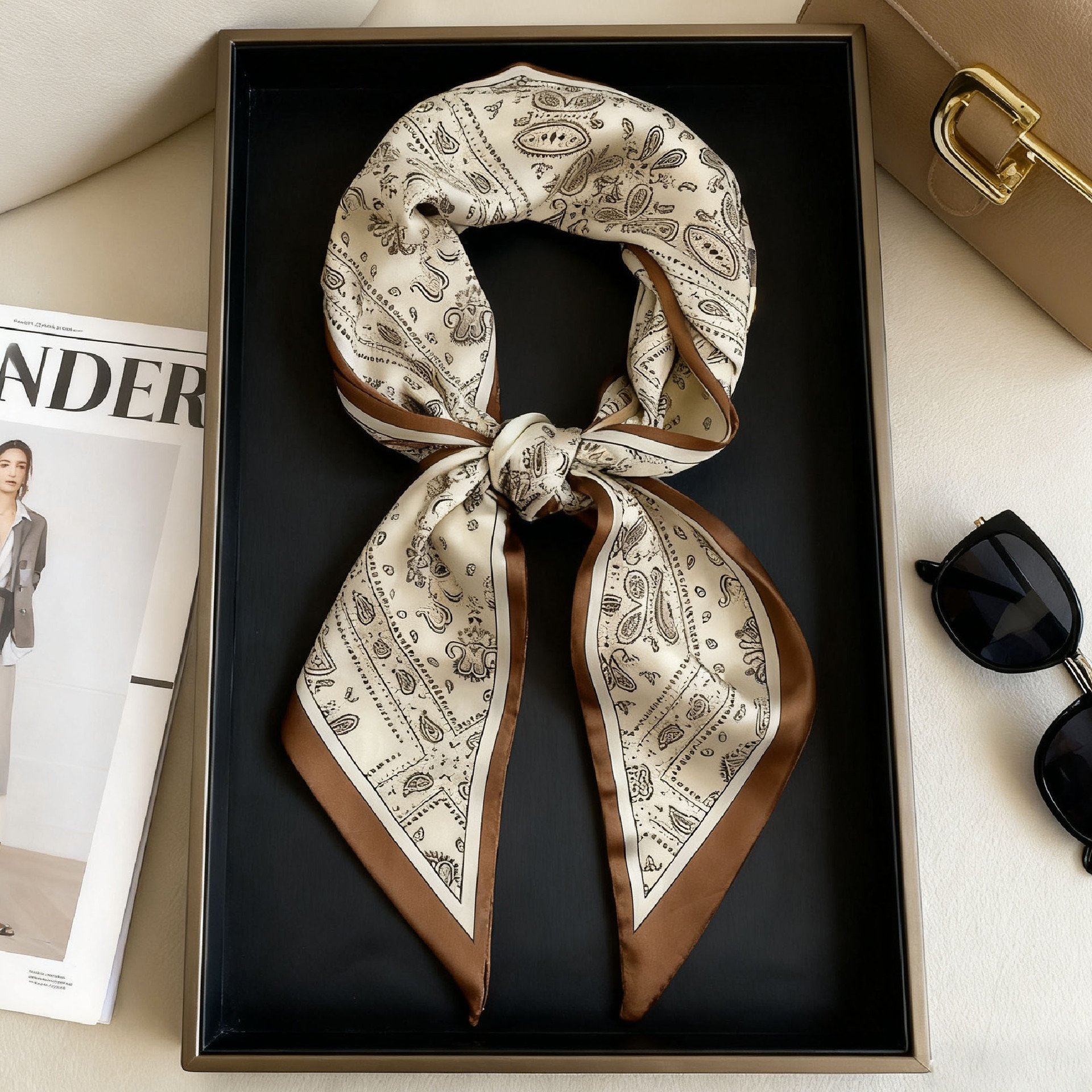 Luxury Long Neckerchief Skinny - مراجعة Head Wrap Turban وسعره