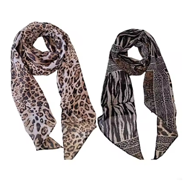 Leopard Small Long Silk Scarf  - مراجعة Silk Tie Striped وسعره