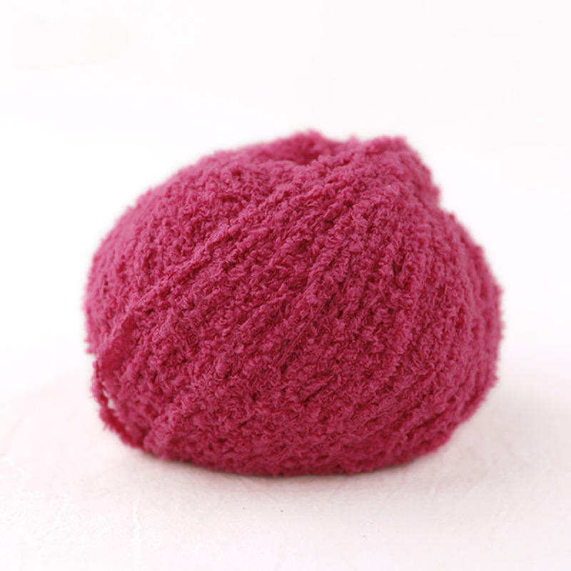 50g Short Plush Yarn 70m, DIY  - مراجعة Woven Scarf Blanket وسعره
