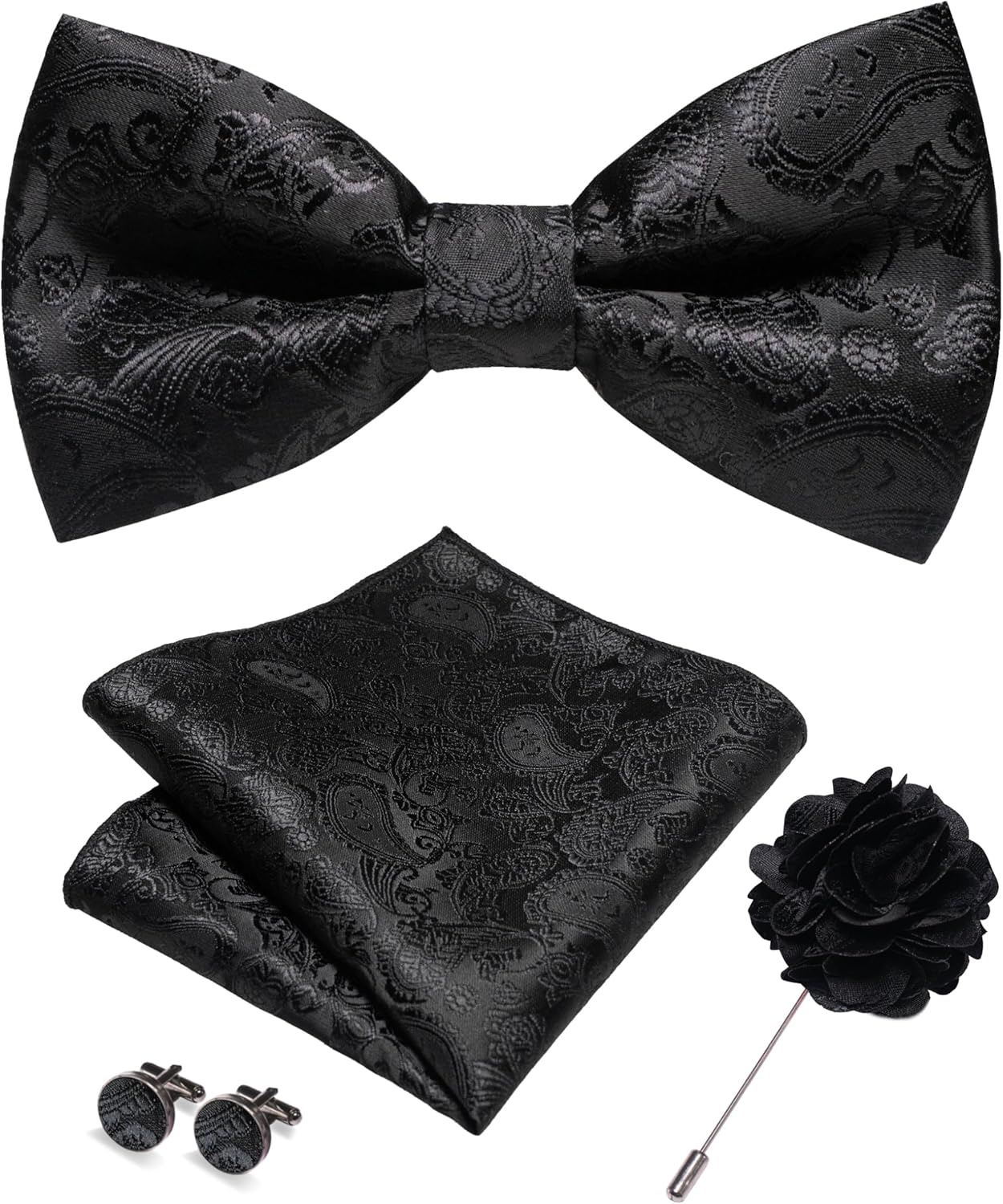 Paisley Pre-tied Bow Tie and P - مراجعة Bow Tie Pre Tied وسعره