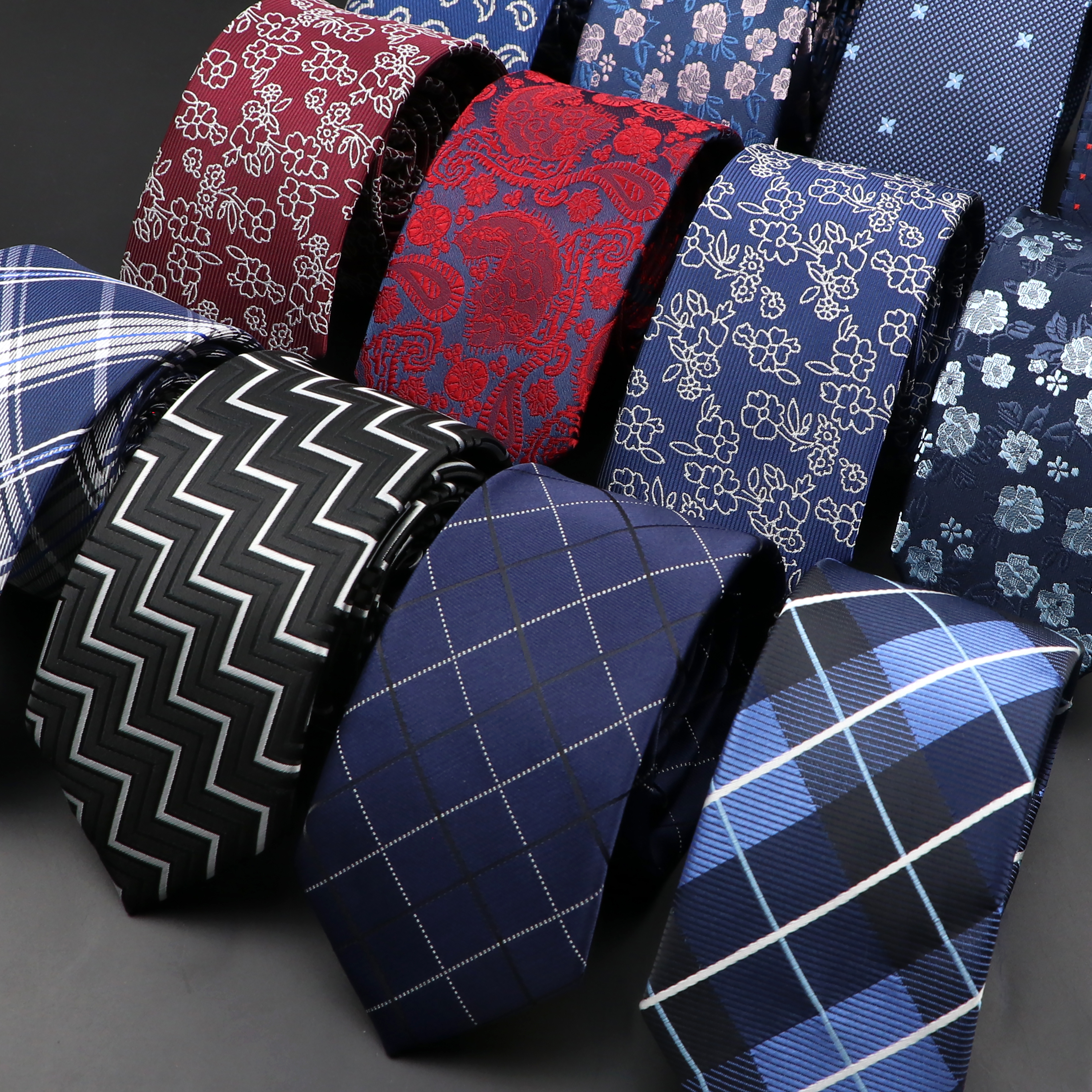 New Men Ties Solid Color Strip - مراجعة Skinny Tie Men وسعره