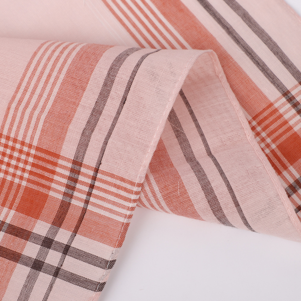 6pcs Men's Mixed Color Plaid S - مراجعة Handkerchief Cotton Men وسعره