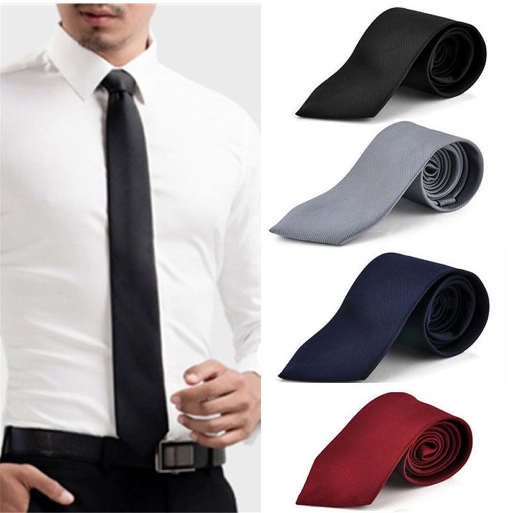 Fashion Skinny Plain Neck Tie  - مراجعة Skinny Tie Men وسعره