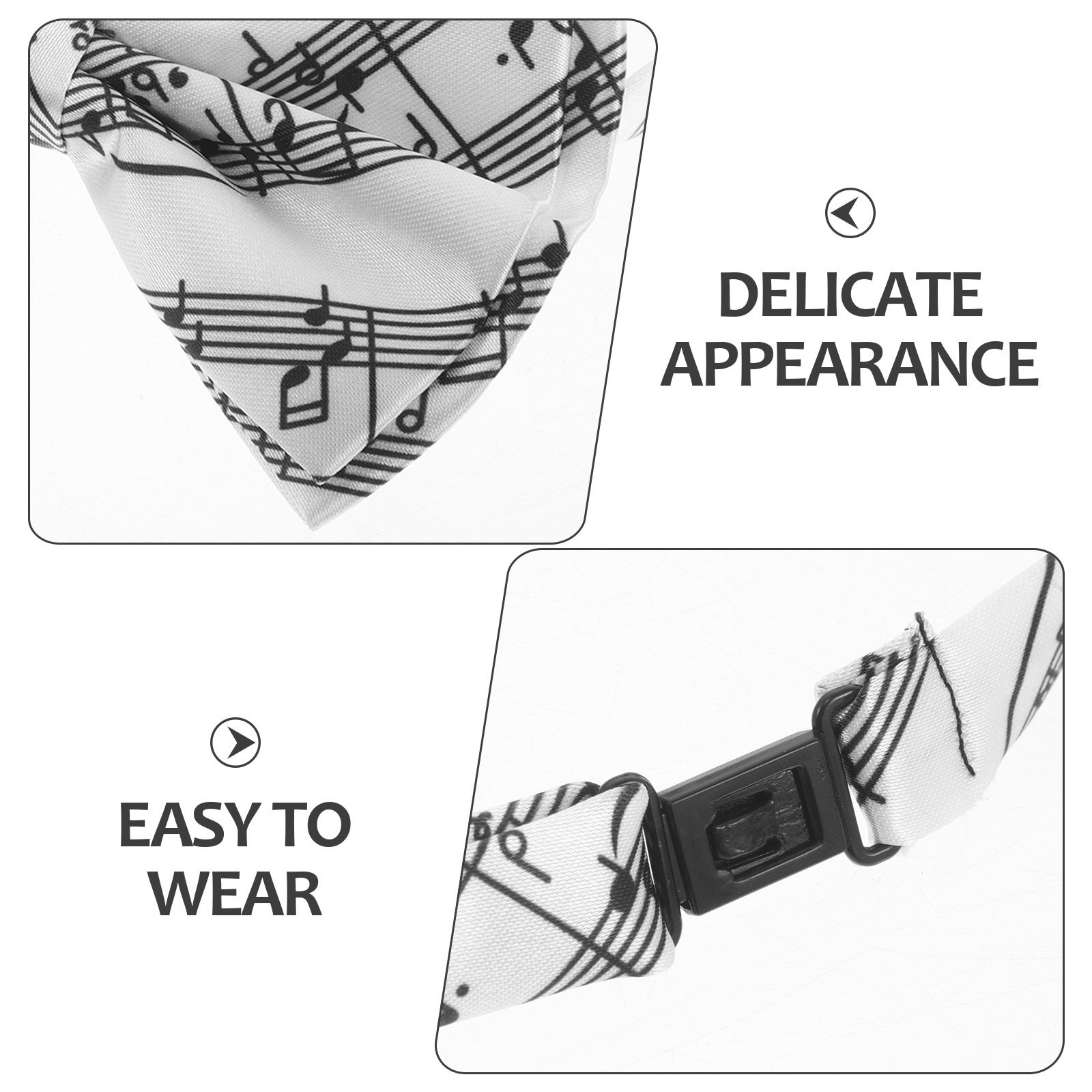 3Pcs Music Bow Tie Set Piano K - مراجعة Bow Tie Pre Tied وسعره