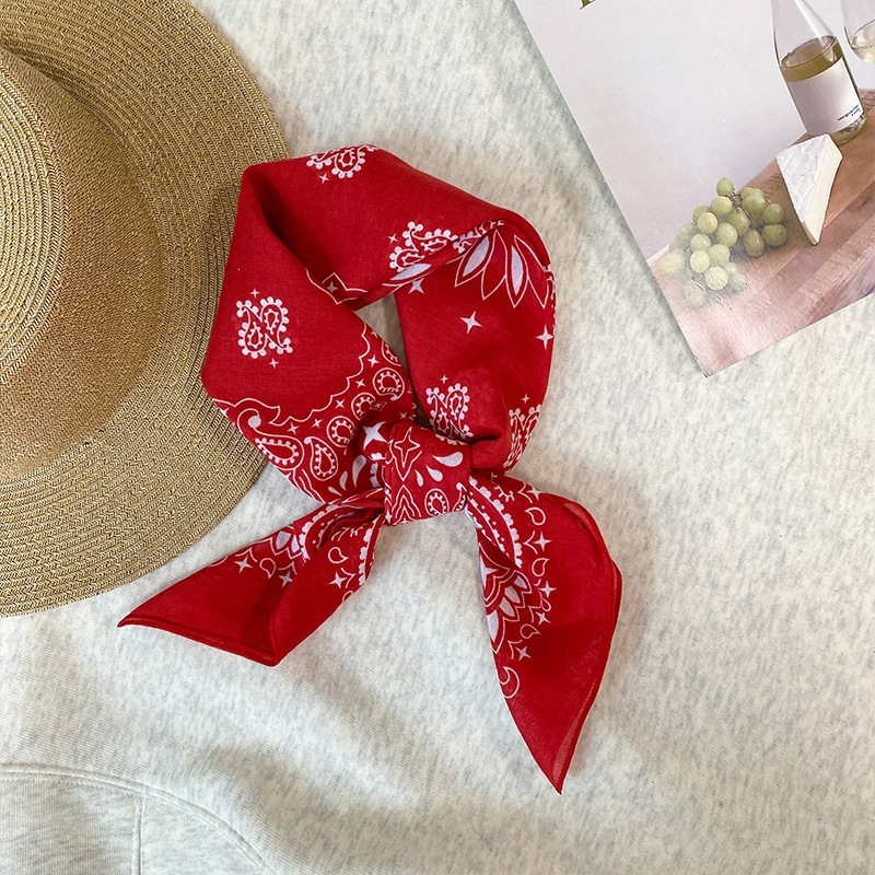 100% Cotton Square Scarf For W - مراجعة Bandana Cotton وسعره