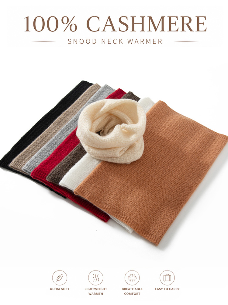 100% Pure Cashmere Waffle Knit - مراجعة Infinity Scarf Knit وسعره