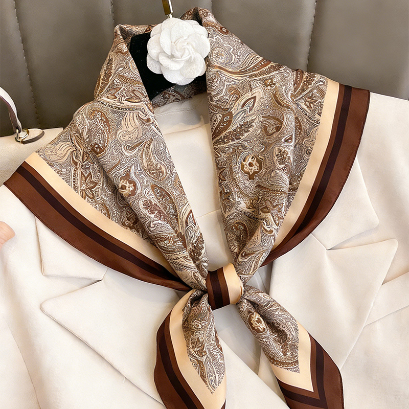 Luxury Women Silk Square Scarf - مراجعة Scarf Silk Square وسعره