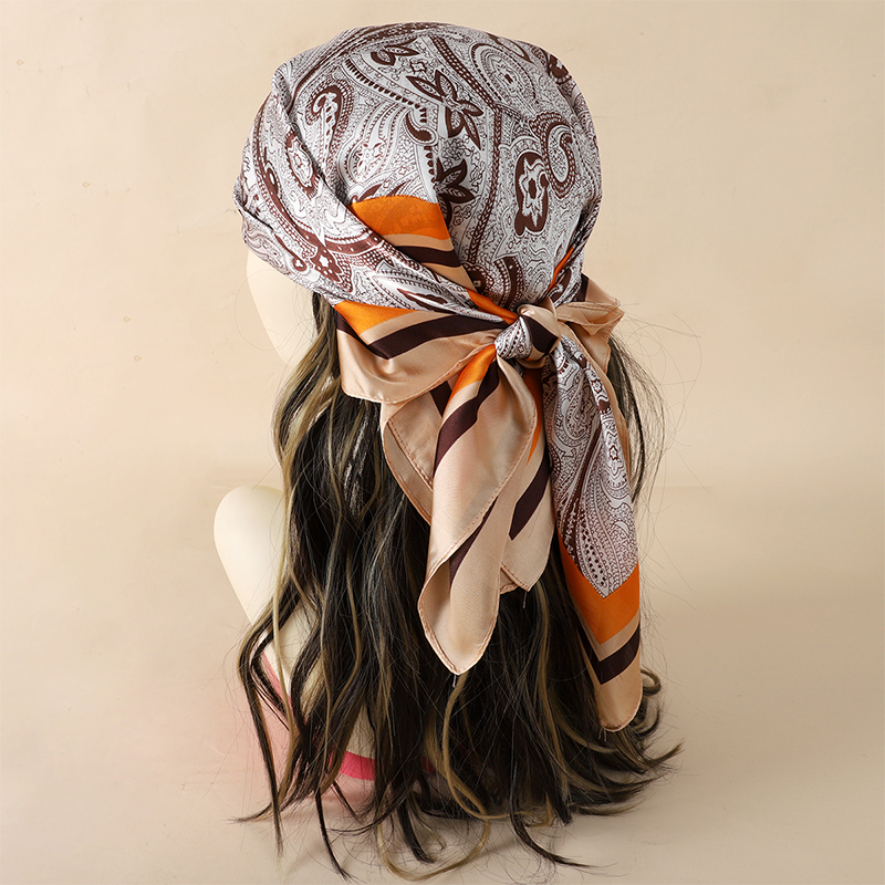 Luxury Women Silk Square Scarf - مراجعة Scarf Silk Square وسعره